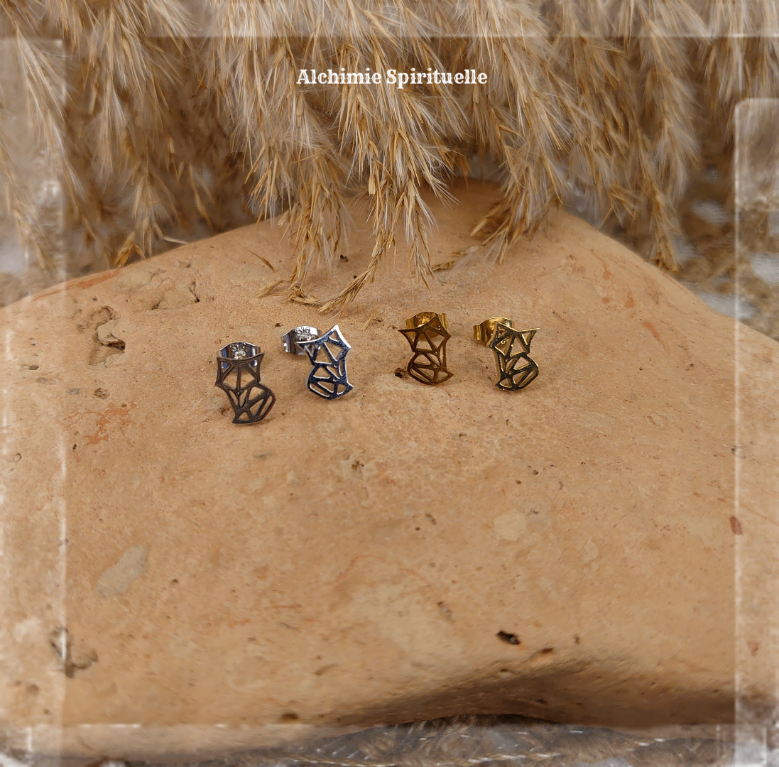 Boucles d'oreilles Renard