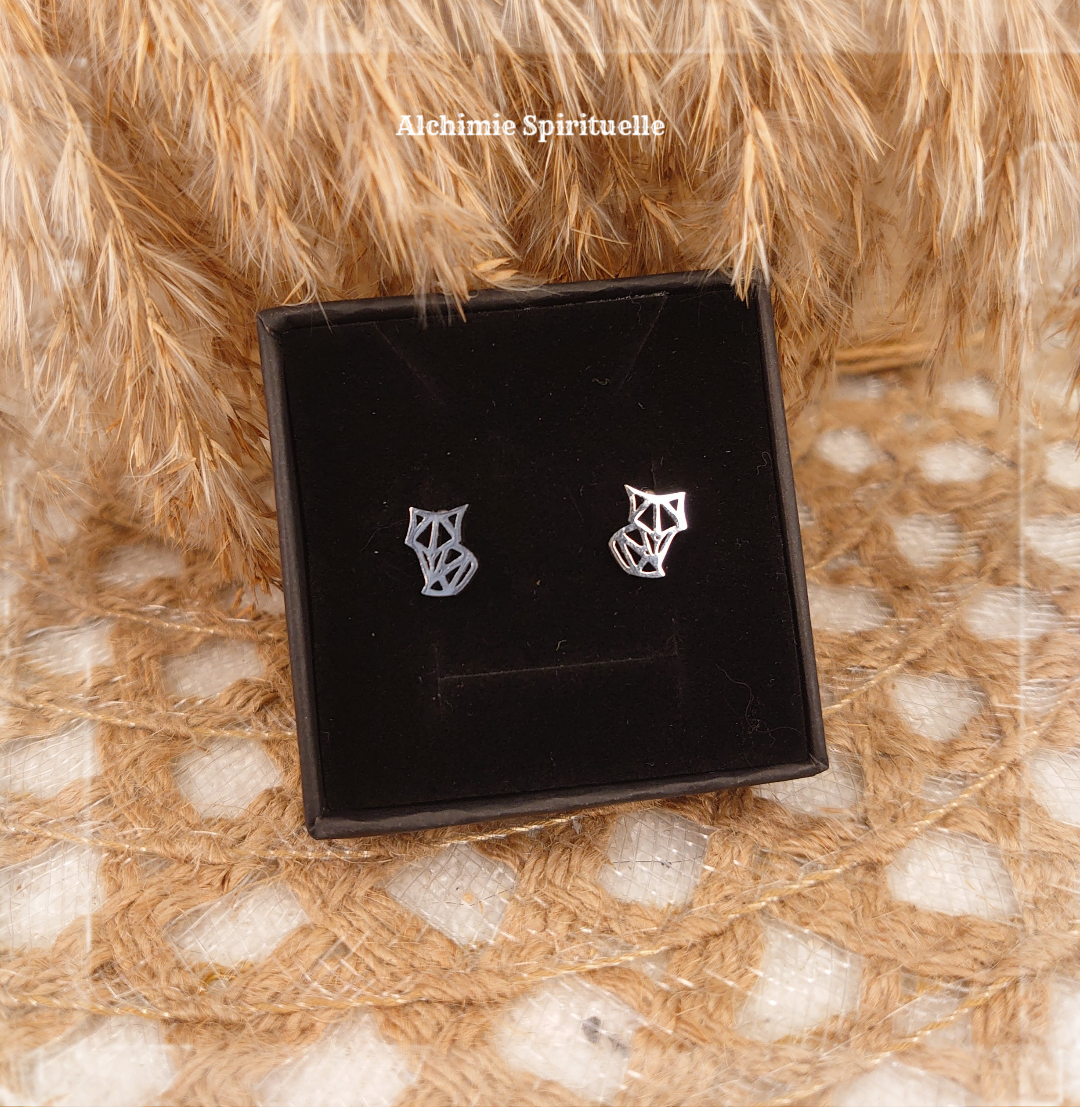Boucles d'oreilles Renard