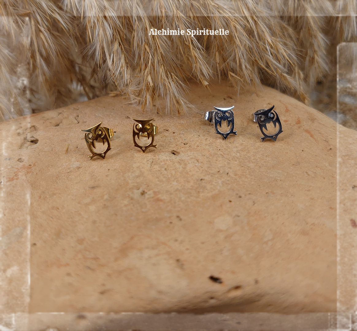 Boucles d'oreilles Chouette