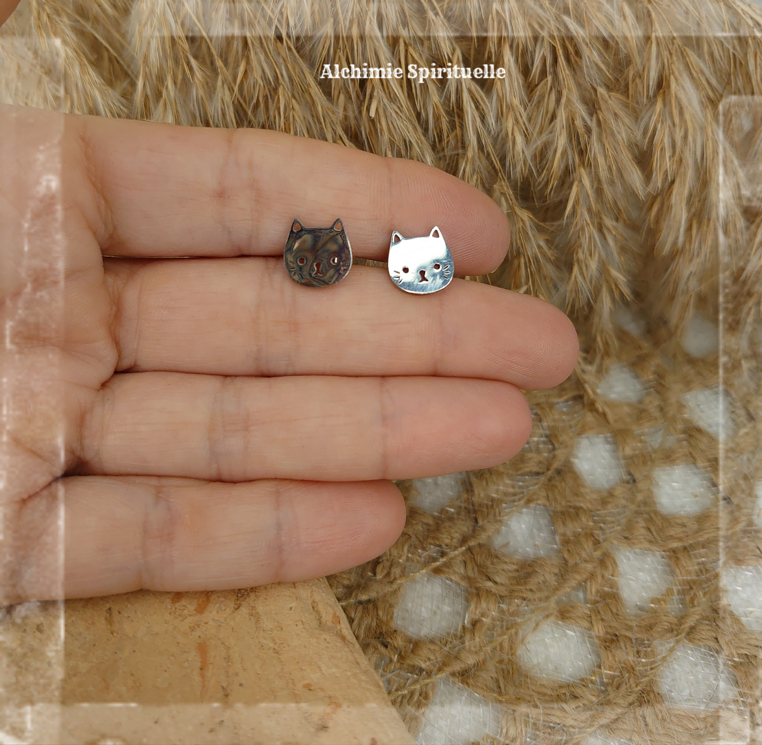 Boucles d'oreilles Chat