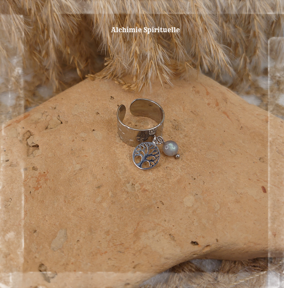 Bague Arbre de vie, Labradorite