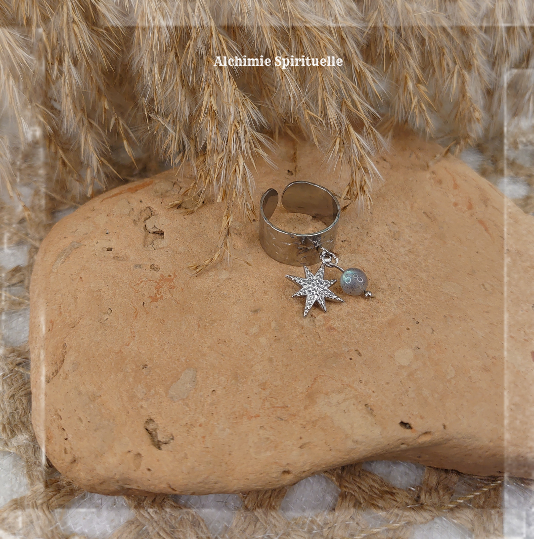 Bague Etoile, Labradorite