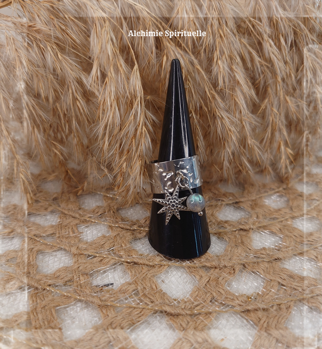 Bague Etoile, Labradorite