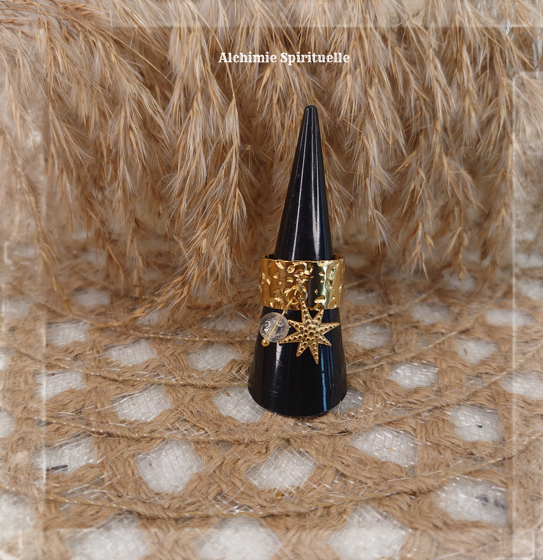 Bague Etoile, Cristal de roche