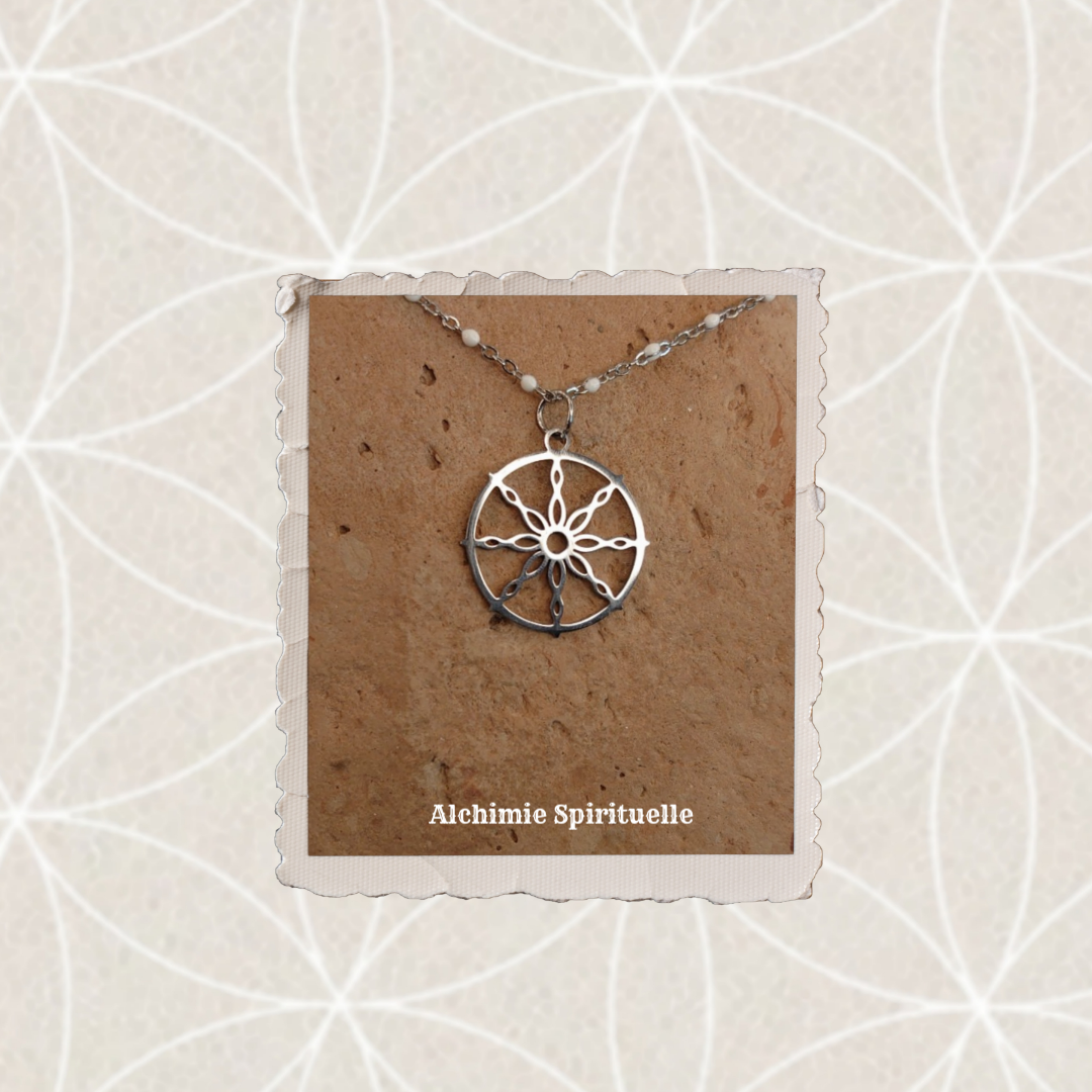 Collier Roue du Dharma
