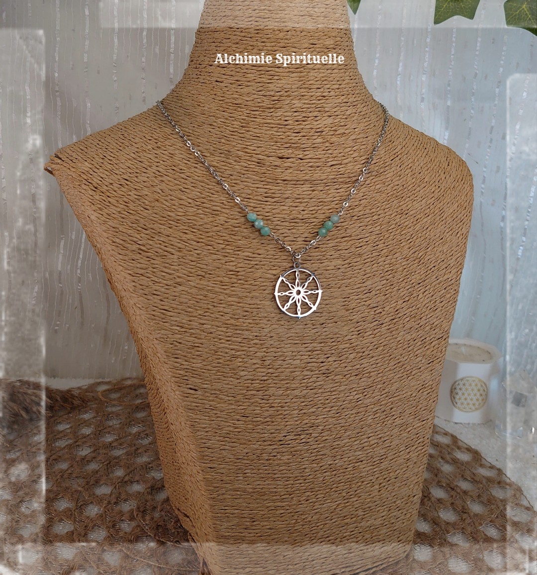 Collier Roue du Dharma