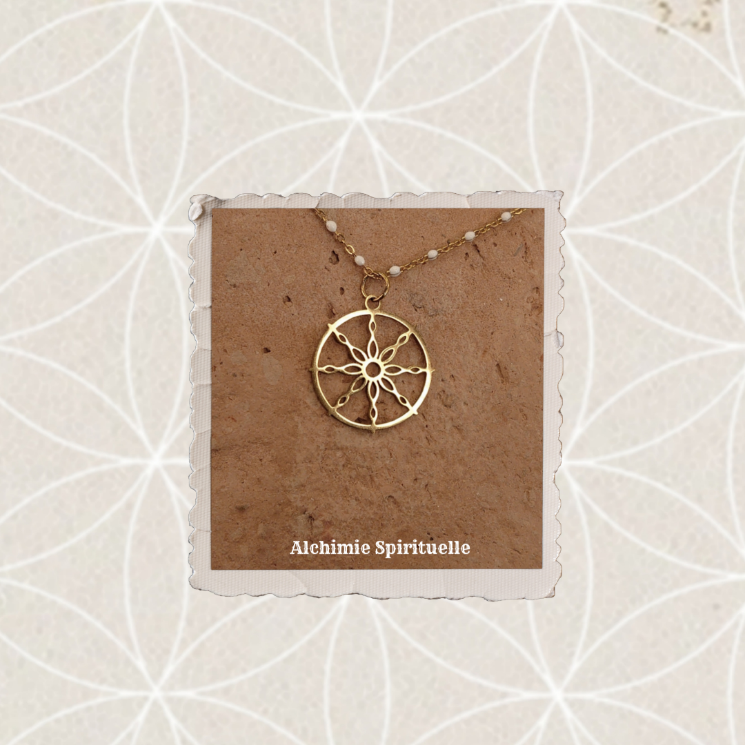 Collier Roue du Dharma