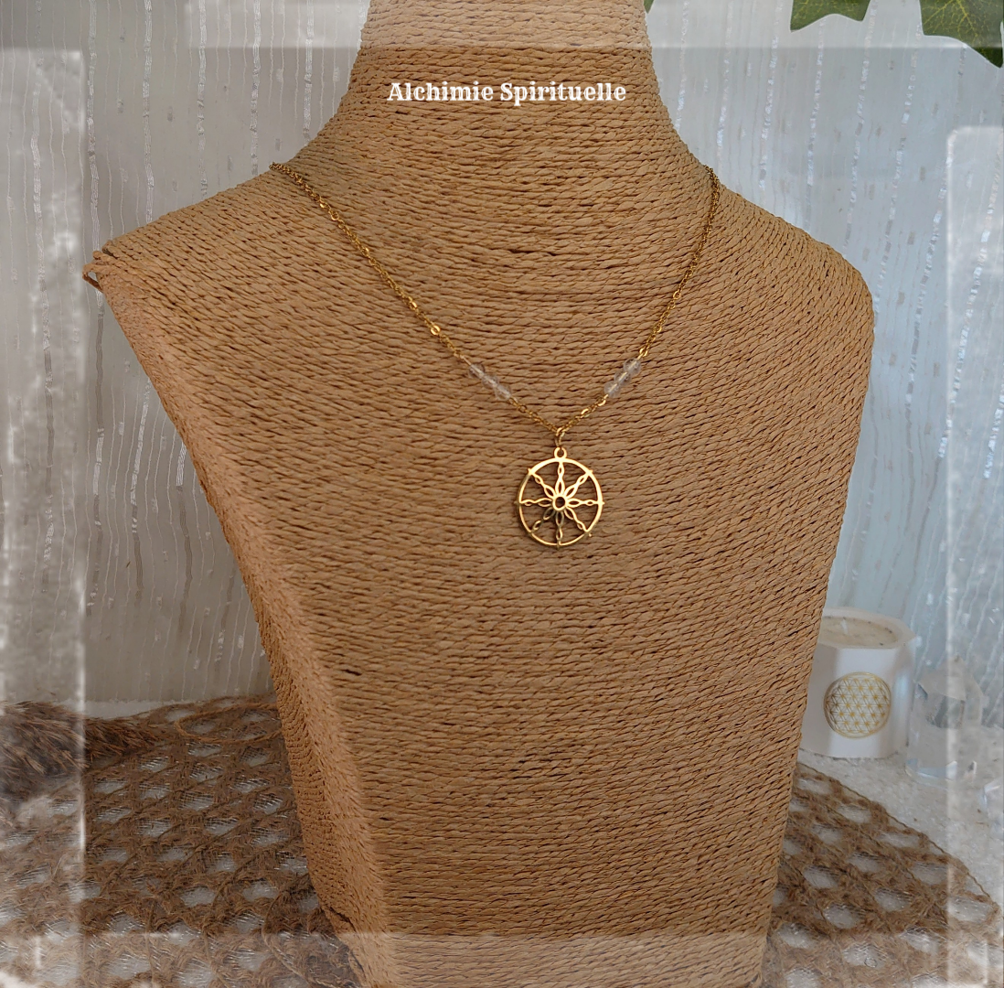 Collier Roue du Dharma