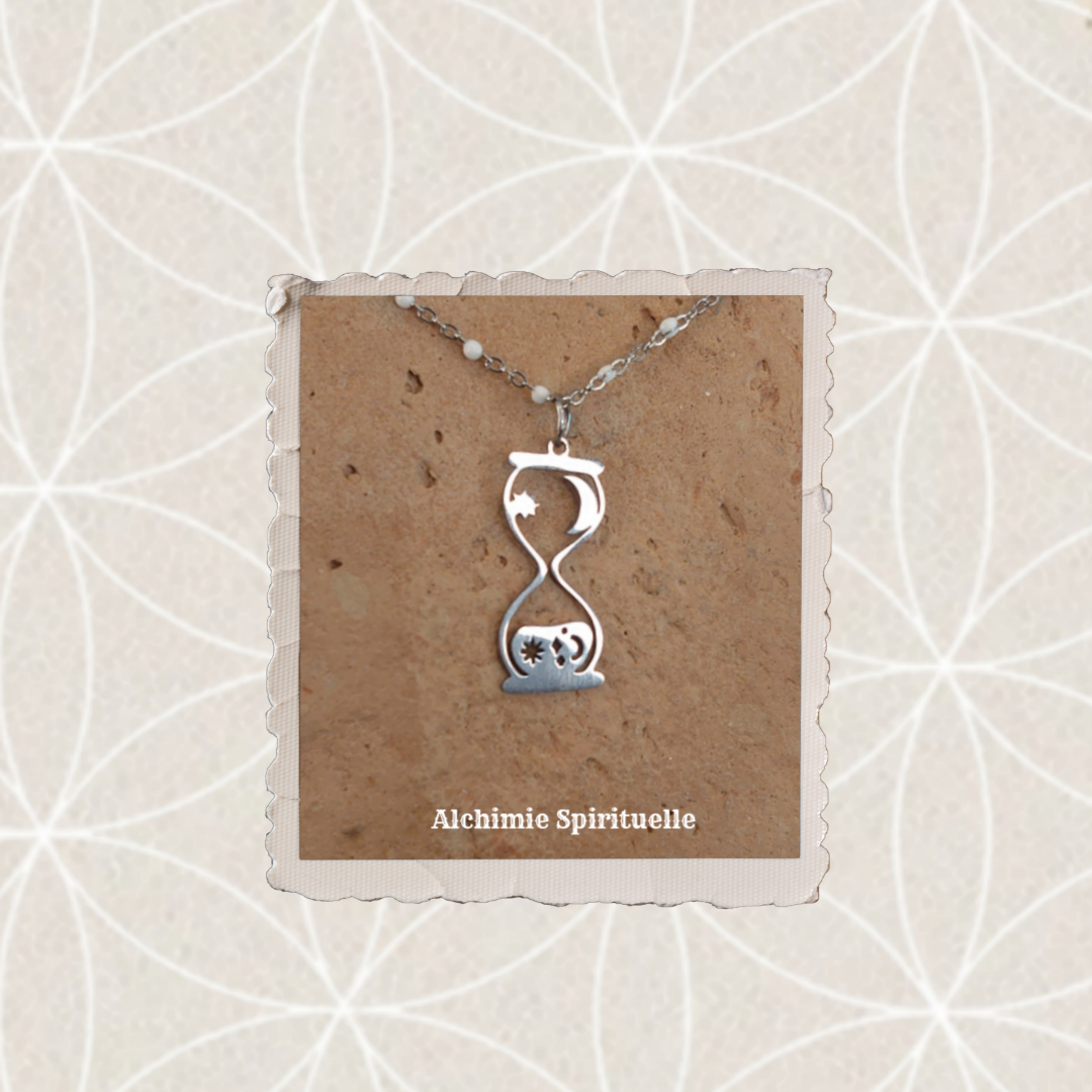 Collier Sablier Céleste