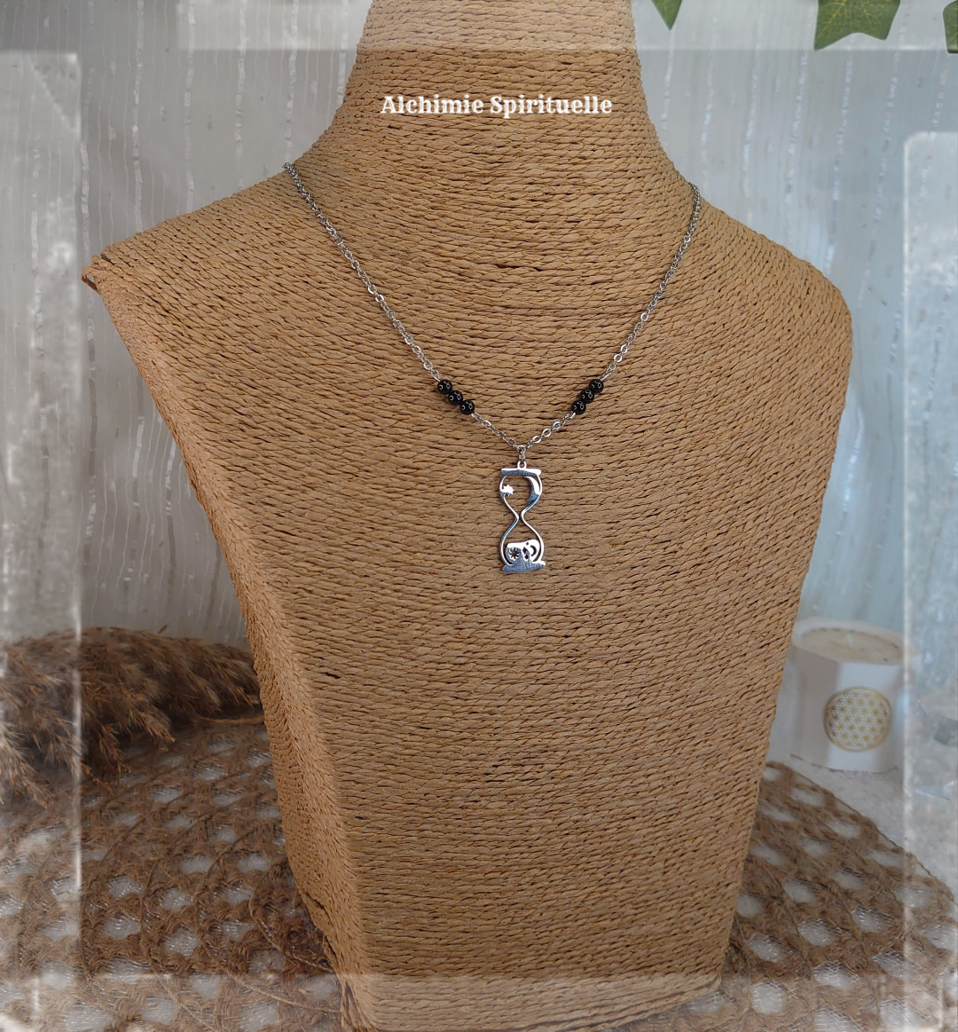 Collier Sablier Céleste