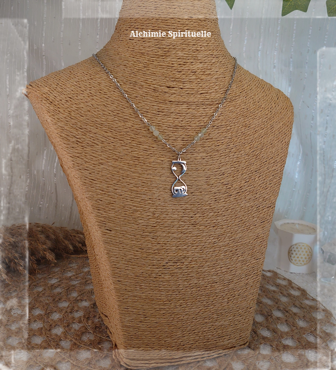 Collier Sablier Céleste