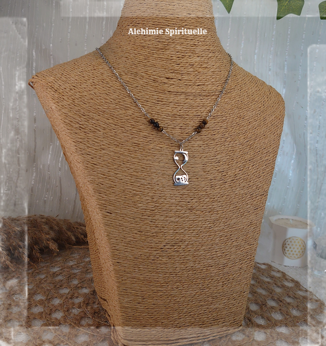 Collier Sablier Céleste