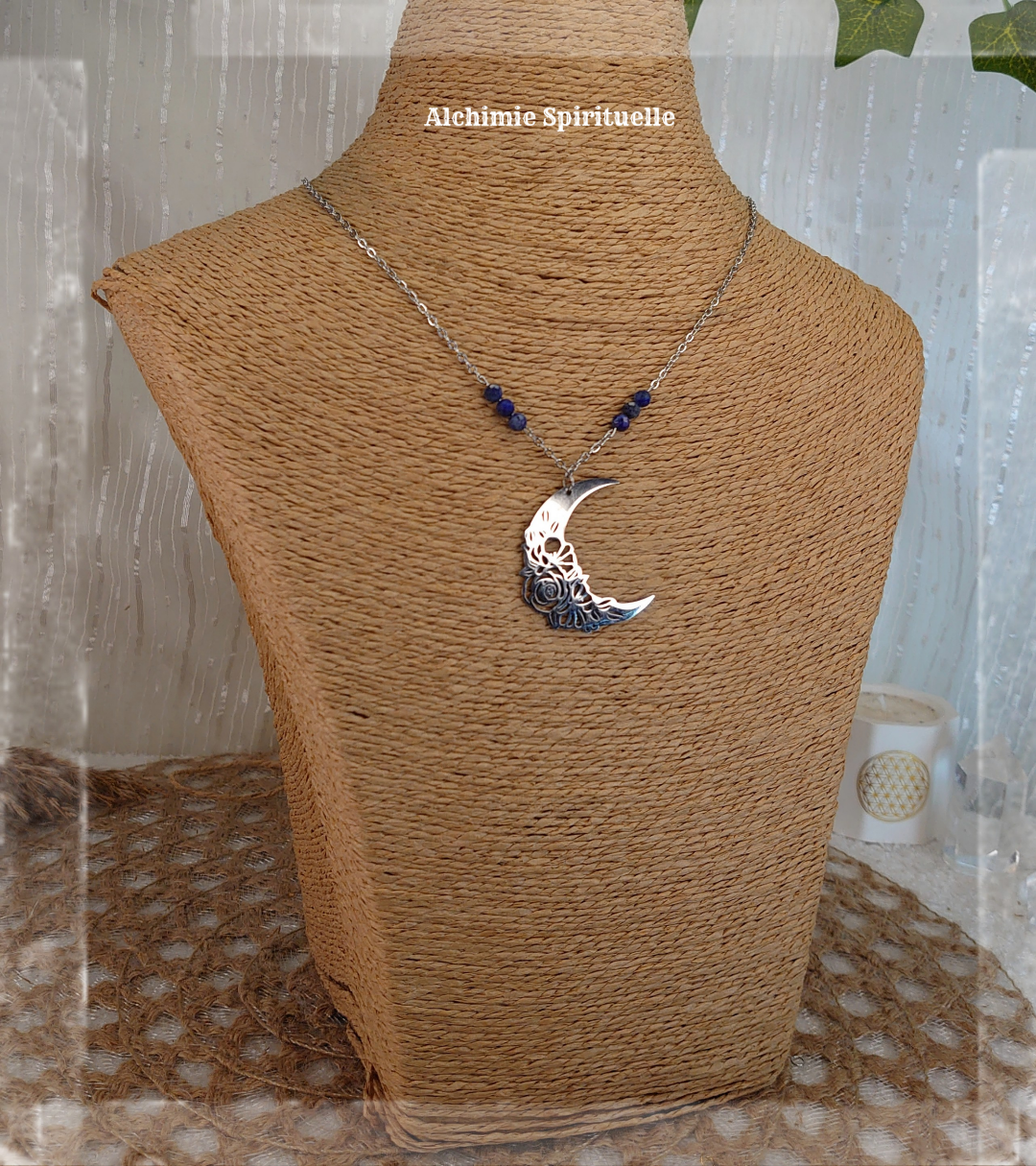 Collier Lune Fleur