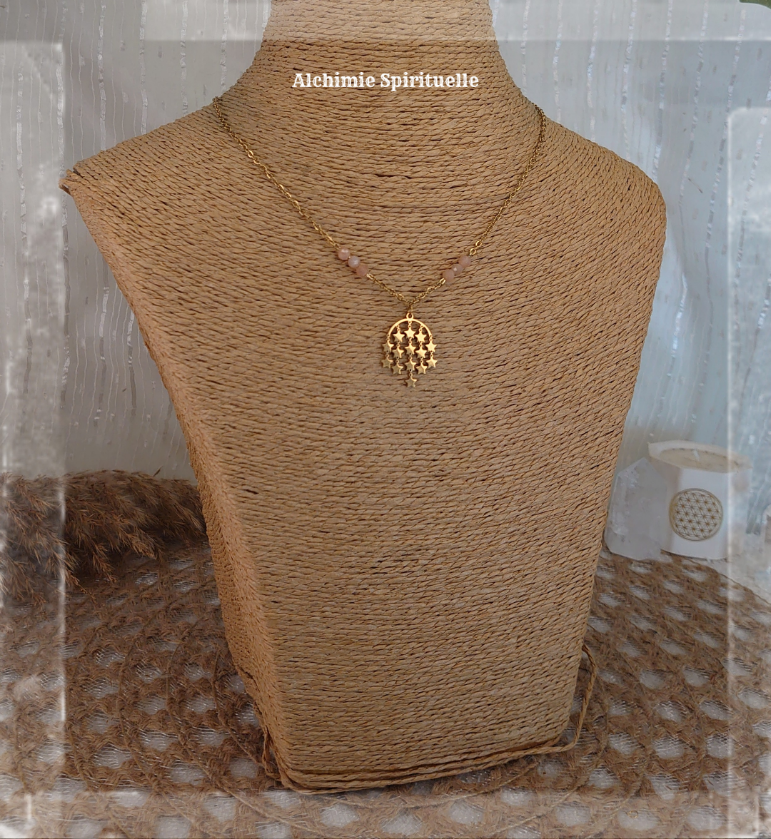 Collier pluie d'étoiles