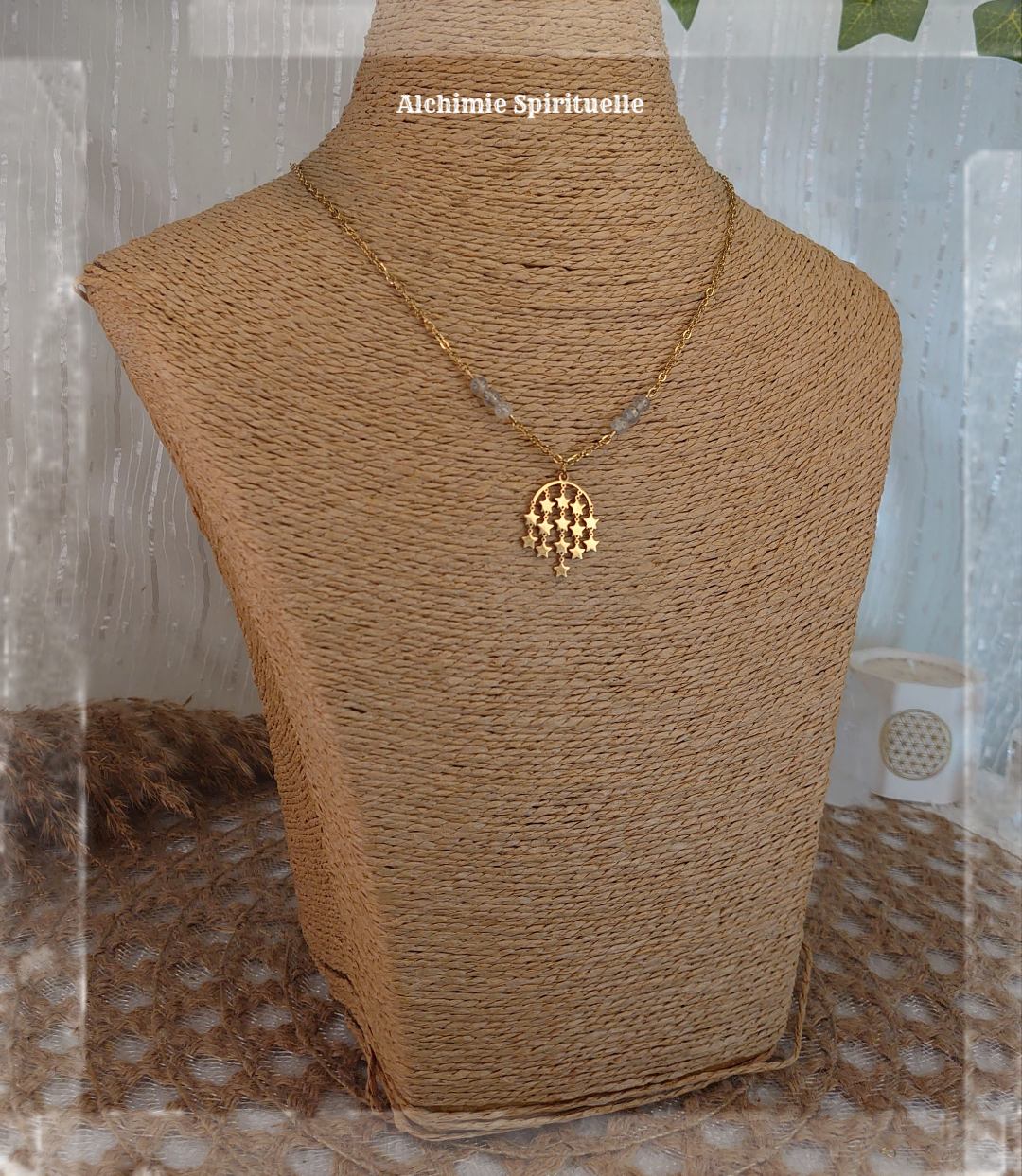 Collier pluie d'étoiles