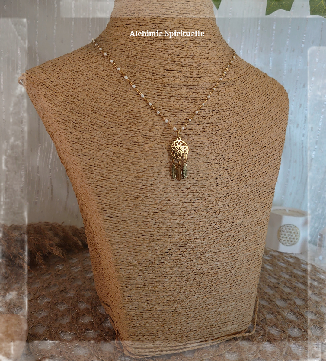    Collier Attrape rêve ( petit modèle)