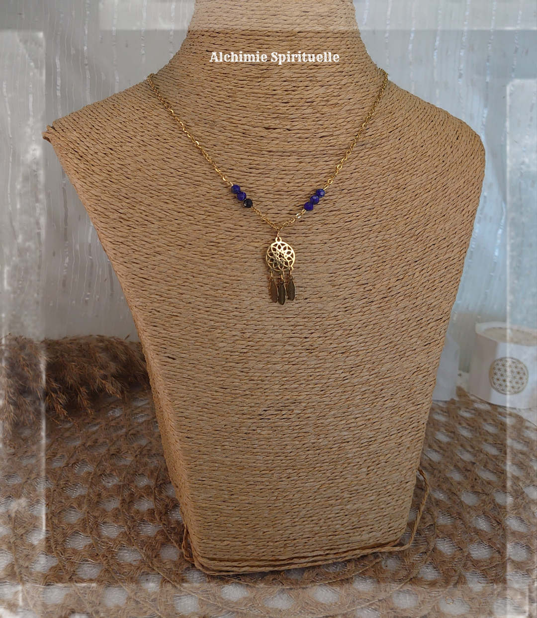    Collier Attrape rêve ( petit modèle)