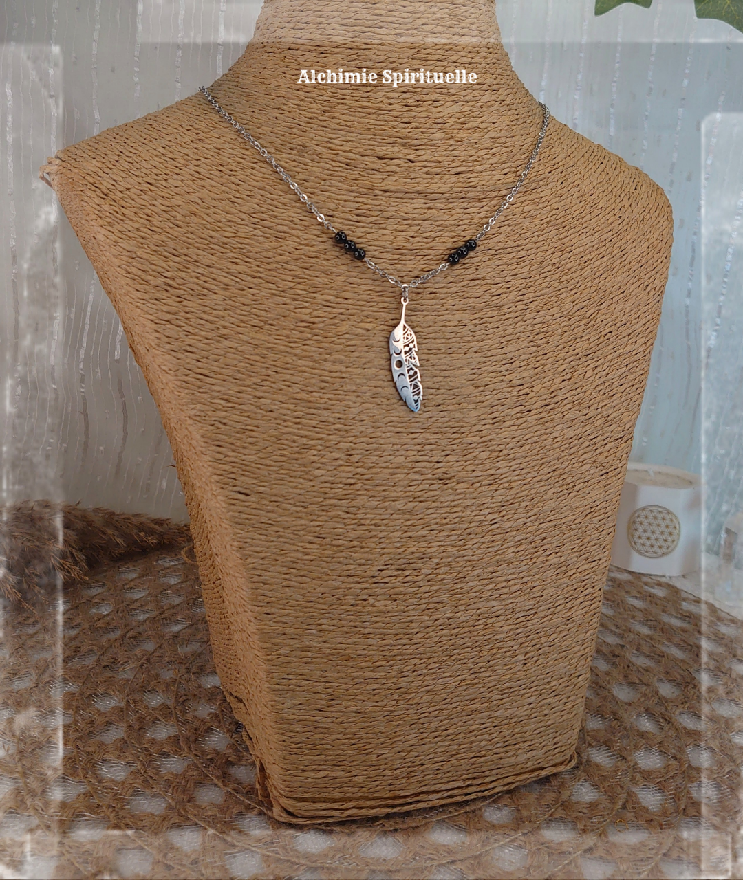 Collier Plume Céleste