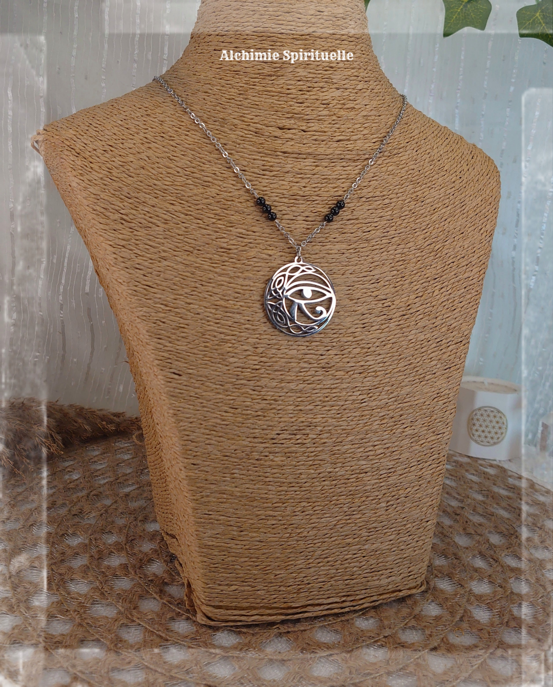 Collier Lune Œil d'Horus