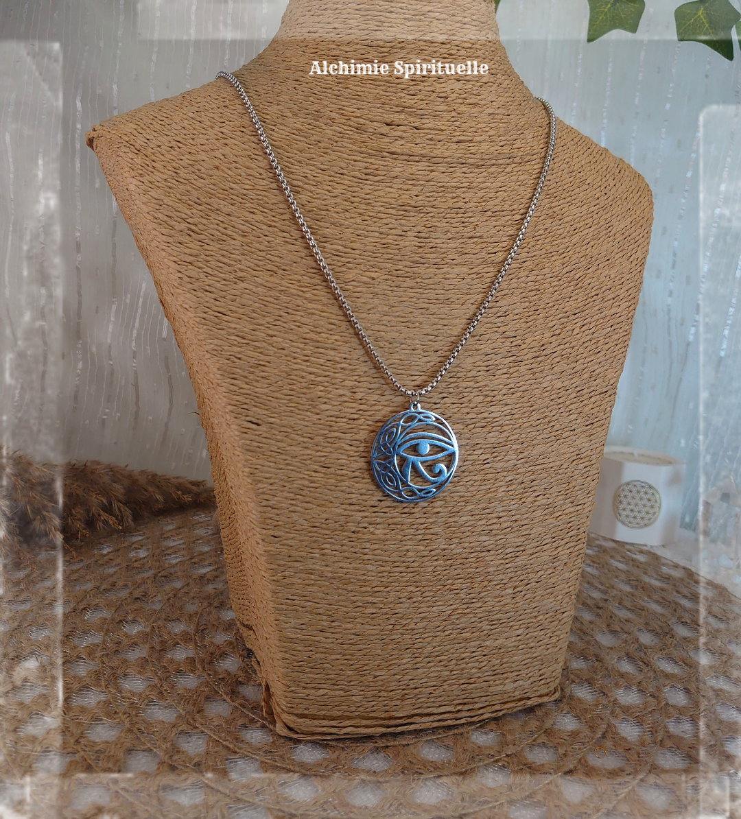 Collier Lune Œil d'Horus