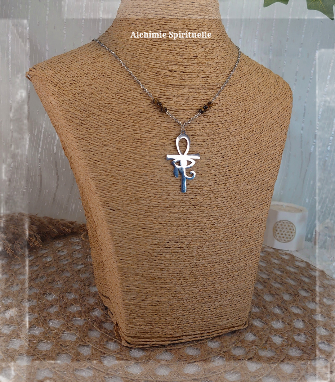 Collier Croix Egyptienne et Œil d'Horus