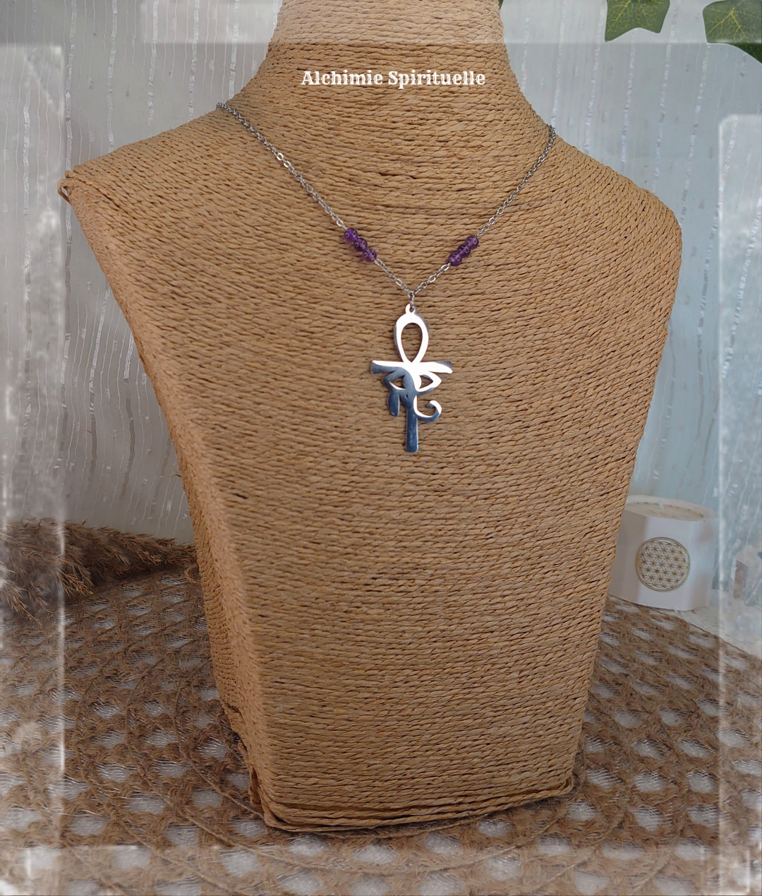 Collier Croix Egyptienne et Œil d'Horus