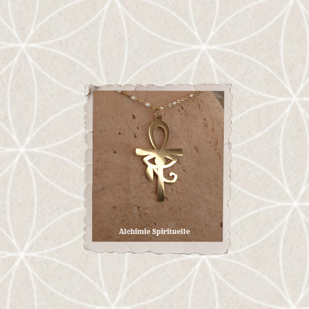 Collier Croix Egyptienne, Œil d'Horus