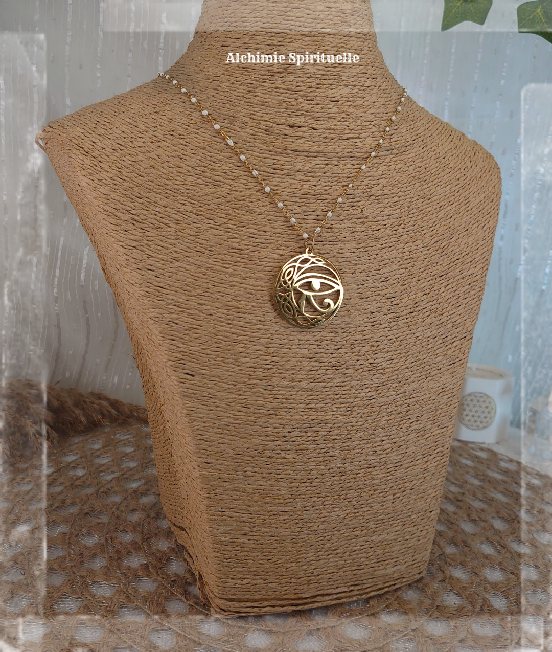 Collier Lune Œil d'Horus