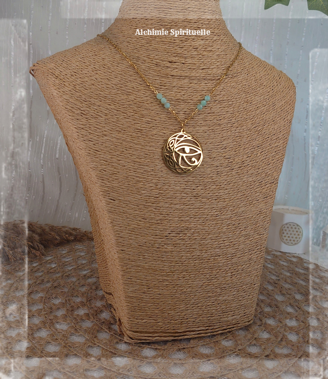 Collier Lune Œil d'Horus