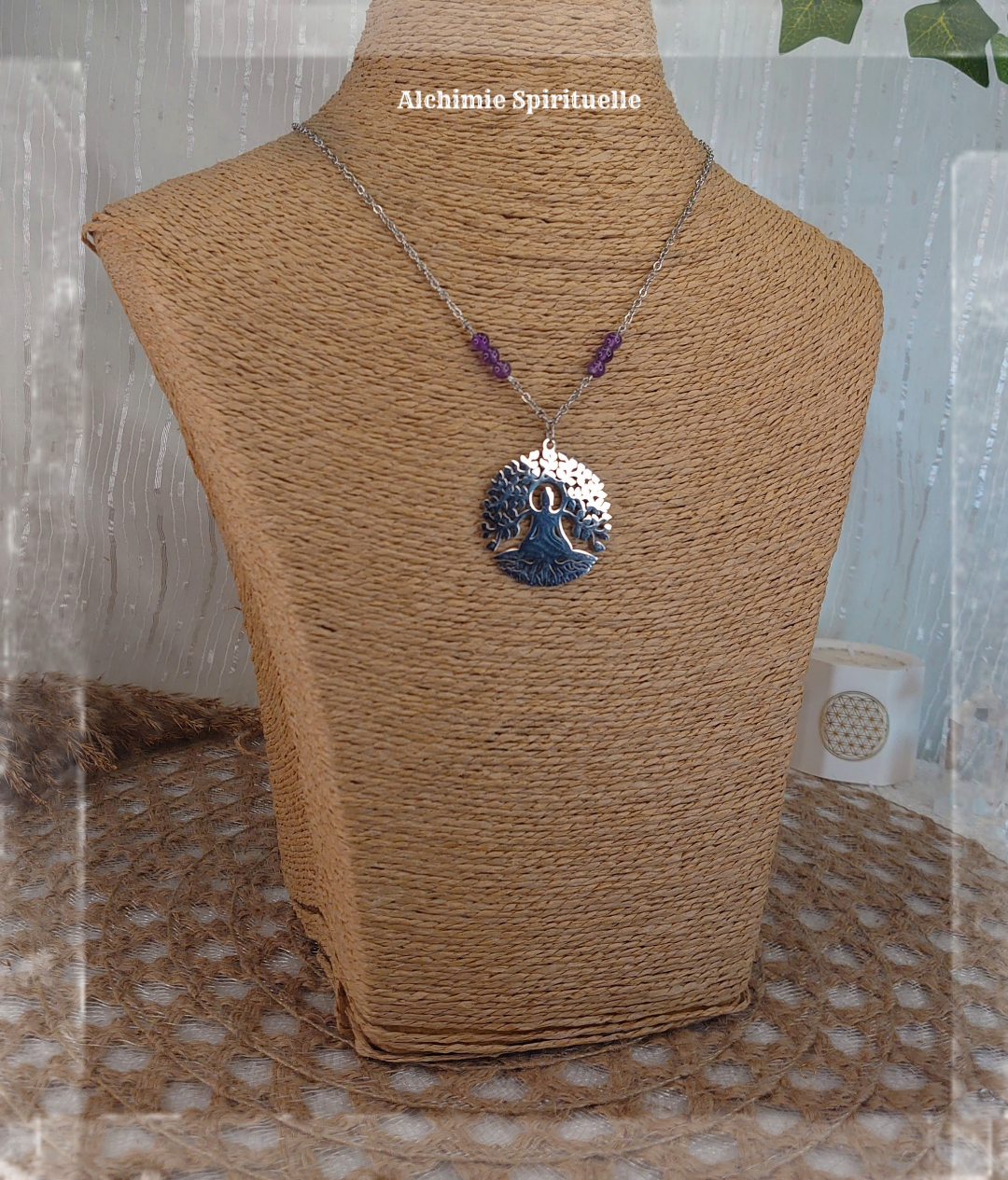 Collier Bouddha Arbre de vie