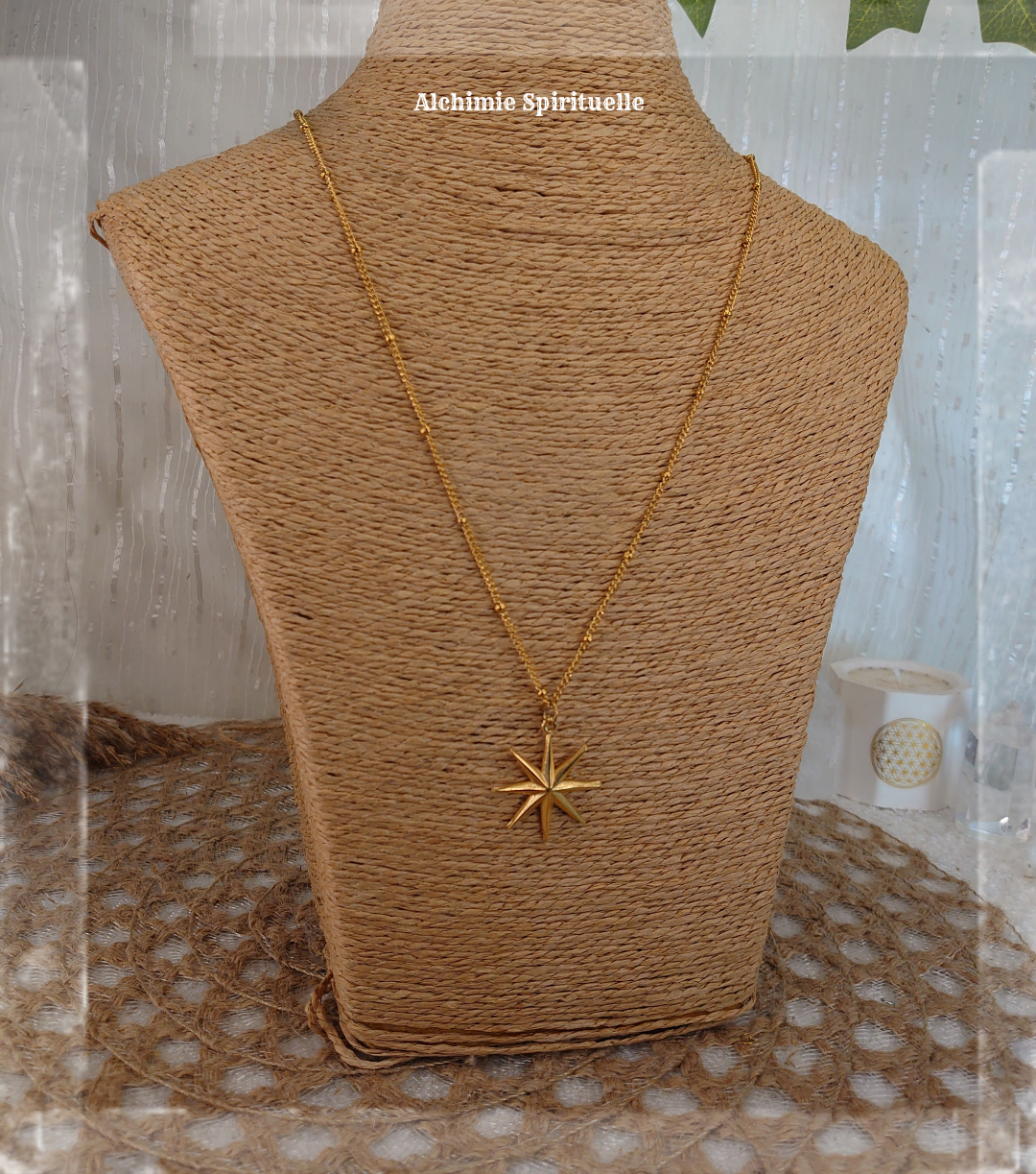 Collier Etoile à 8 Branches