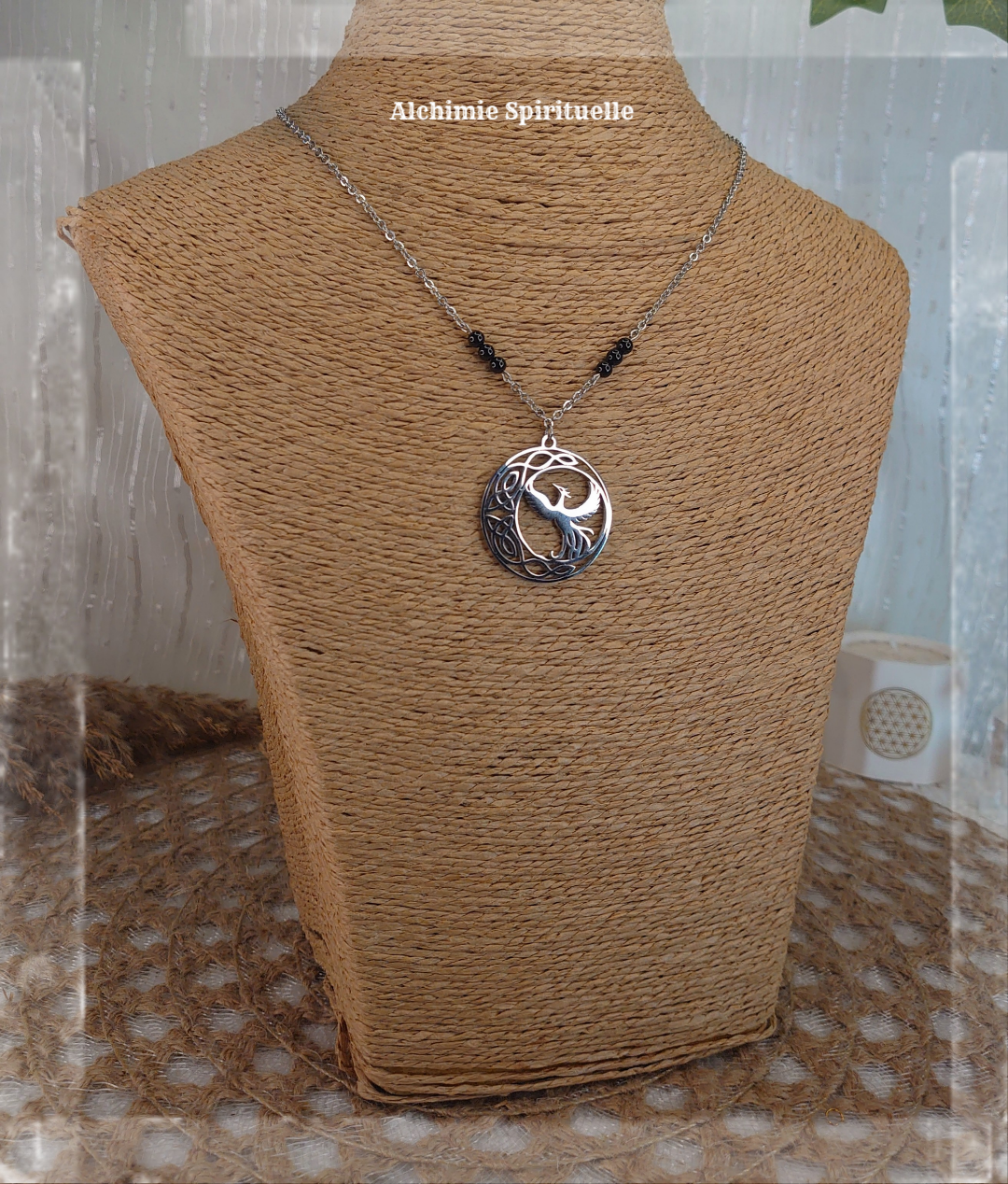 Collier Lune Phénix