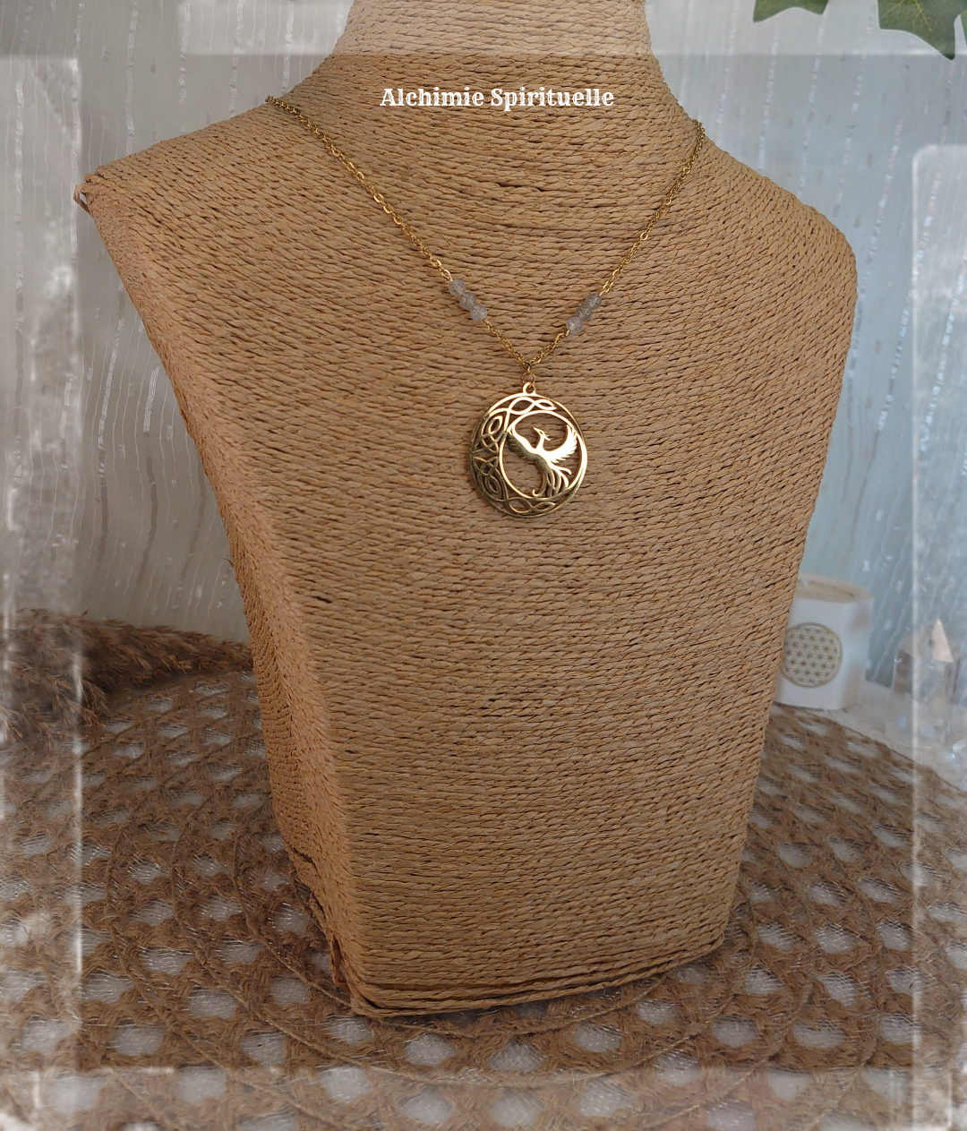 Collier Lune Phénix