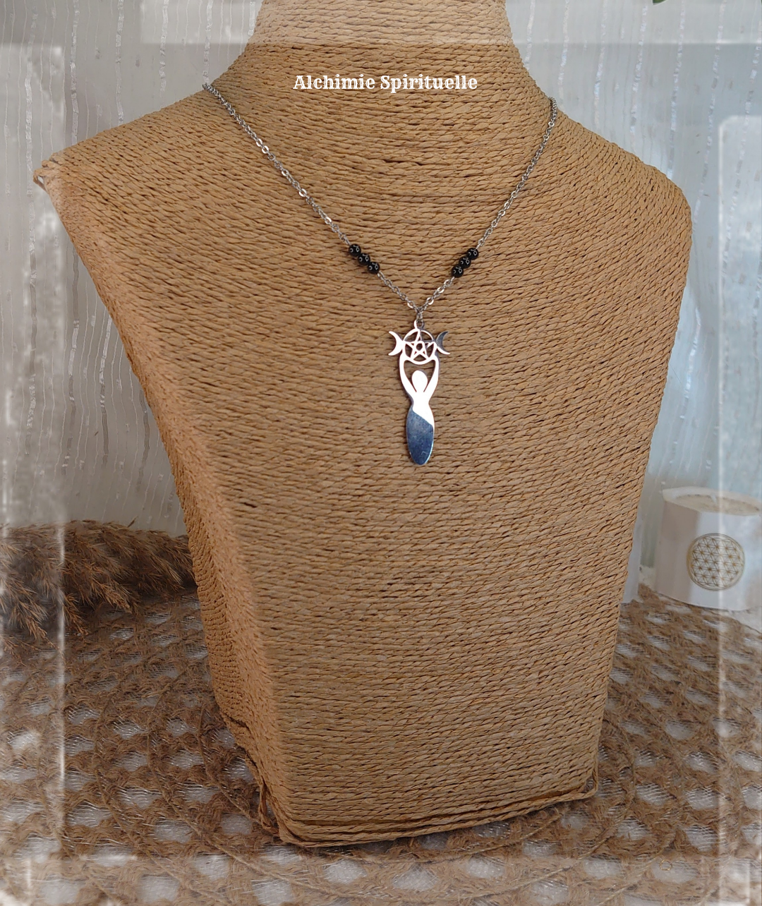 Collier Déesse Triple Lune