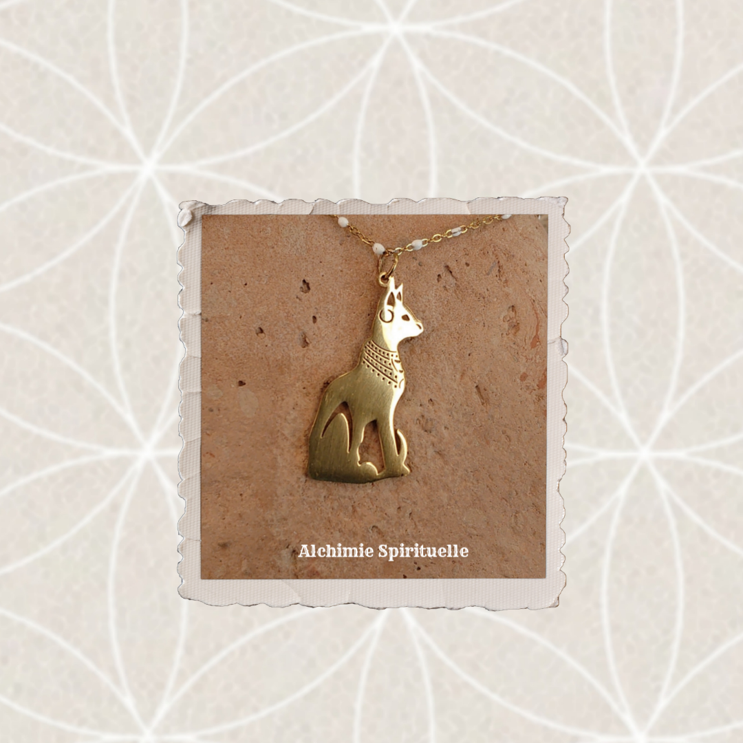 Collier Déesse Bastet 