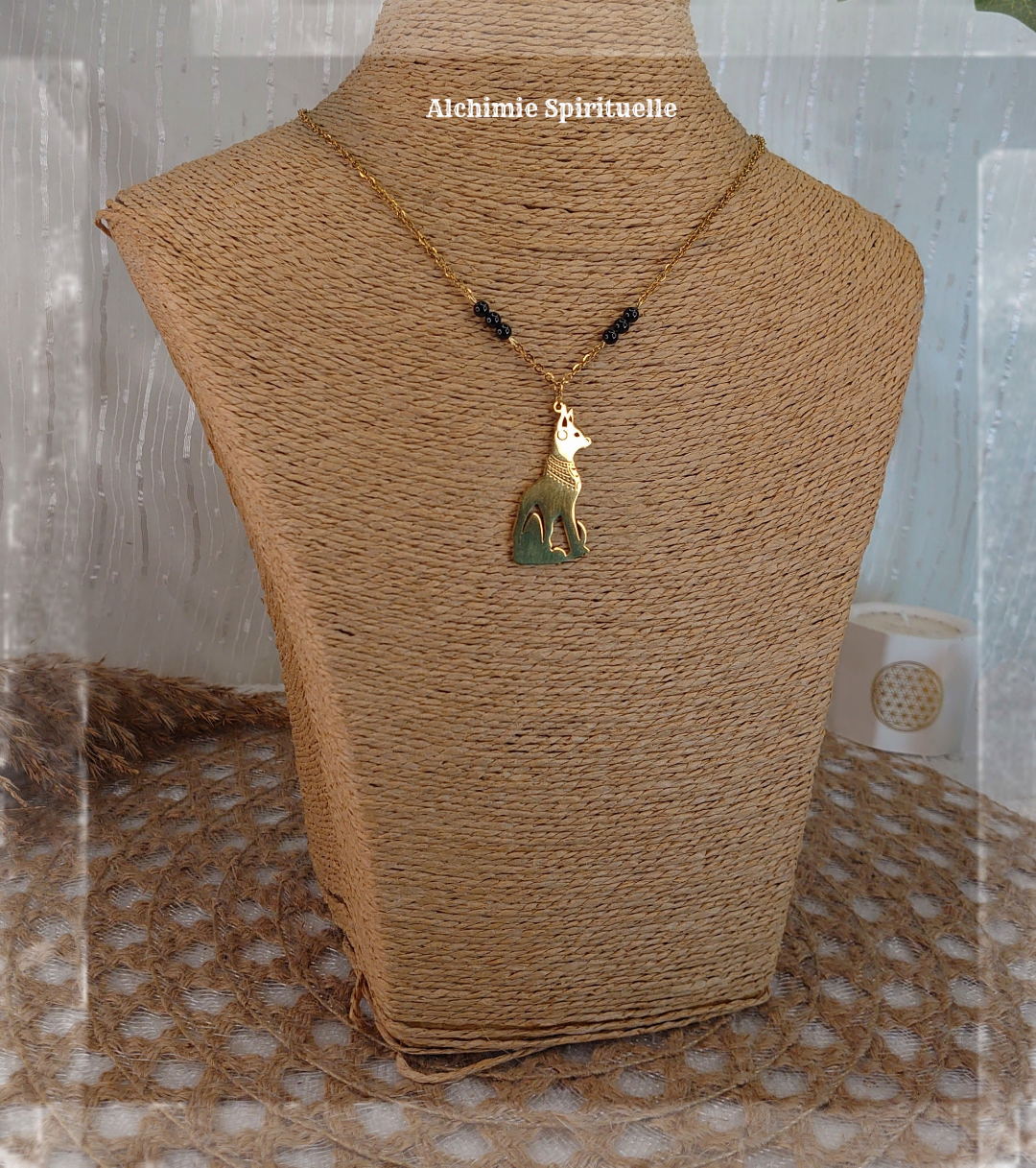 Collier Déesse Bastet 