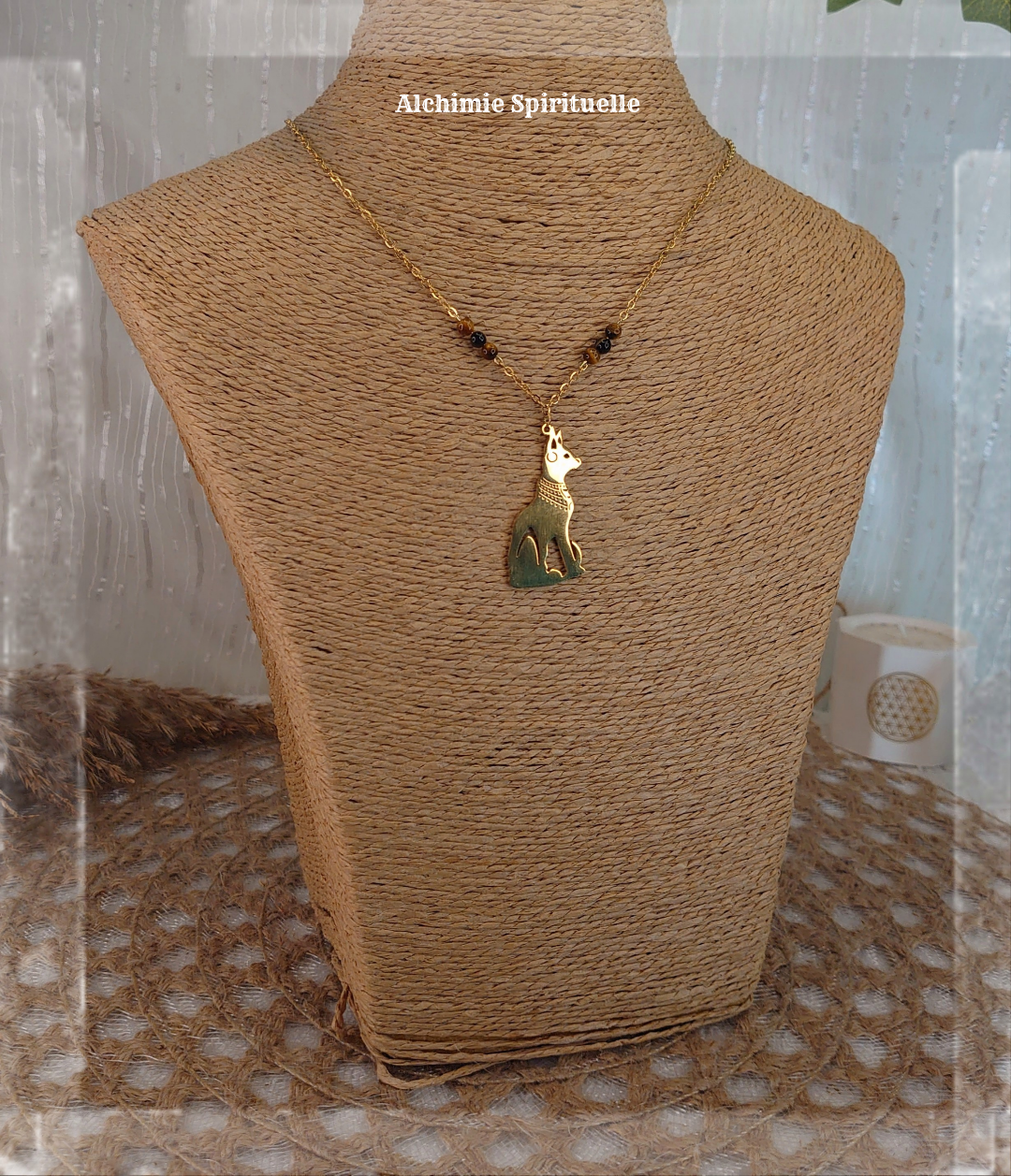 Collier Déesse Bastet 