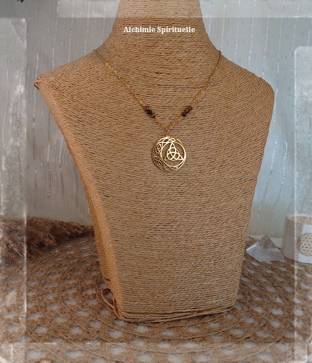 Collier Lune Triquetra