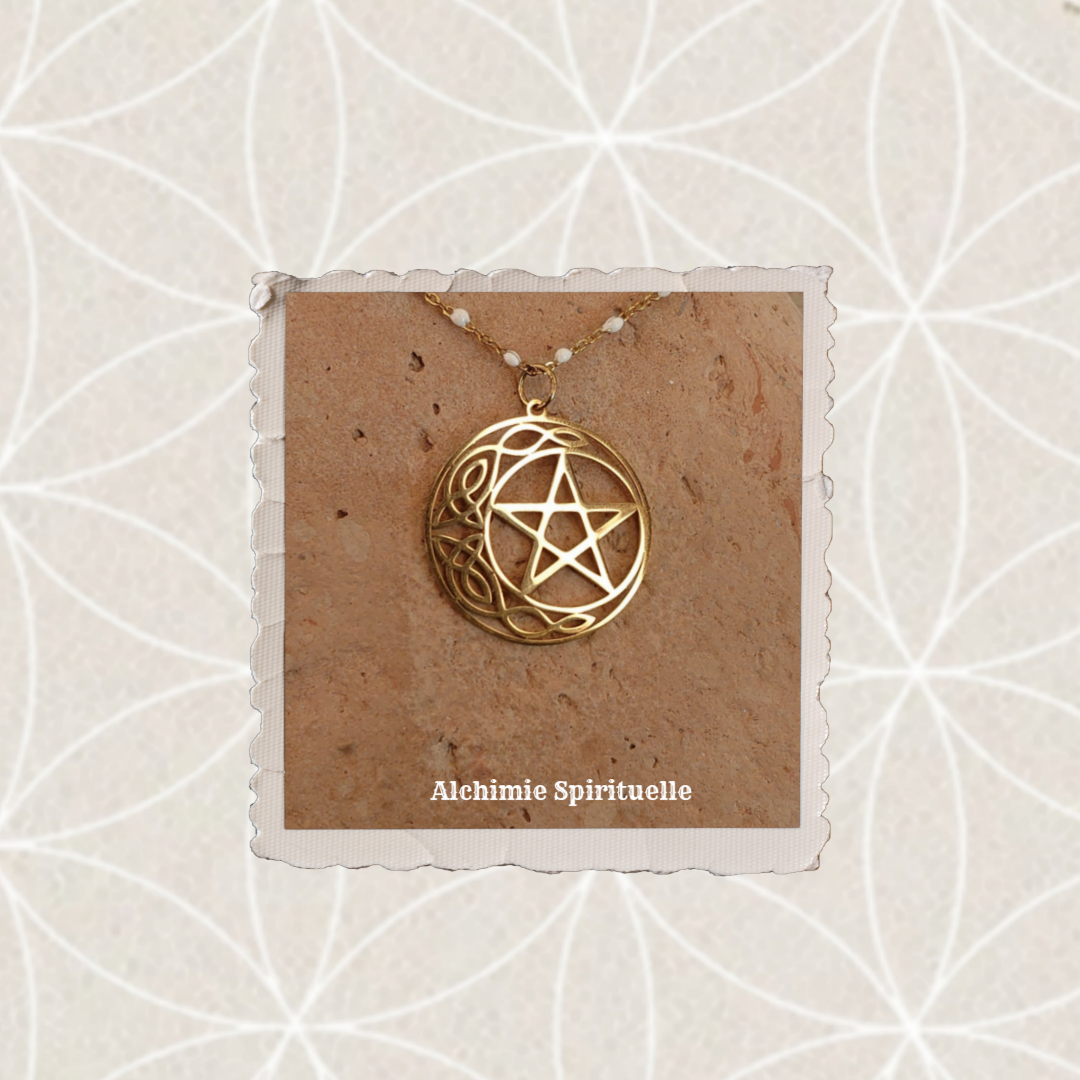 Collier Lune Pentacle