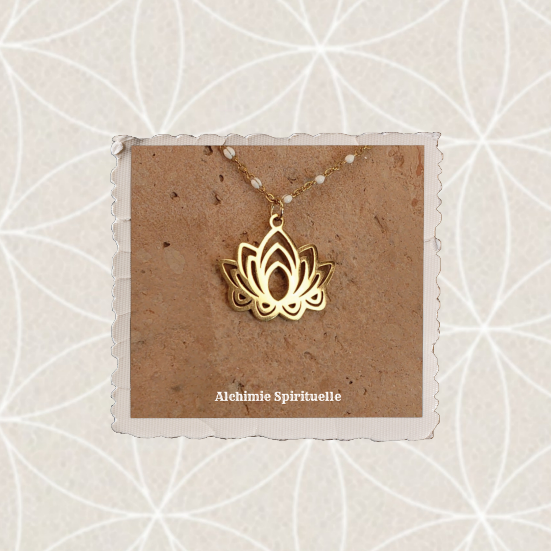 Collier Fleur de Lotus 