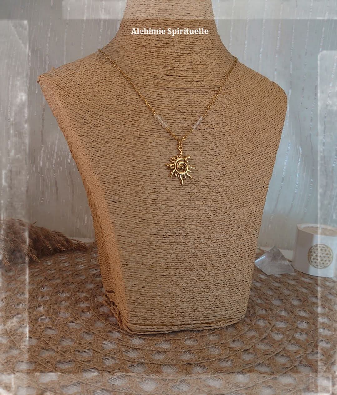 Collier Soleil en Spirale