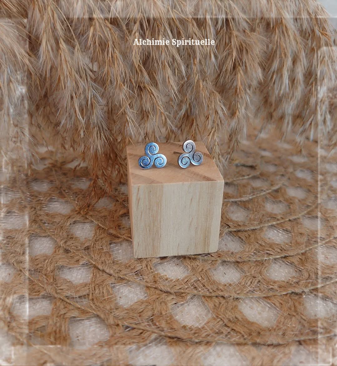 Boucles d'oreilles Triskel 