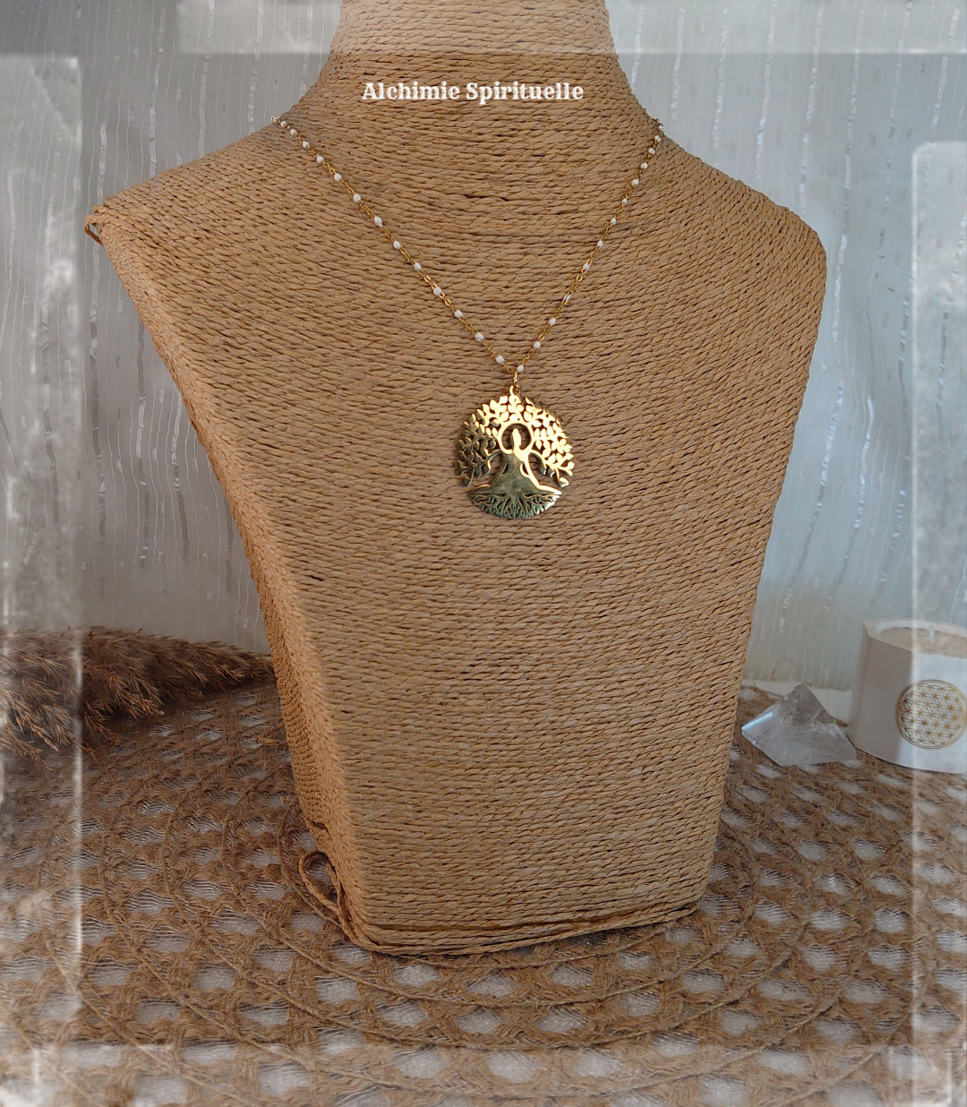 Collier Bouddha Arbre de vie