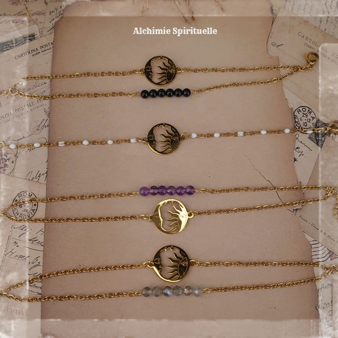 Bracelet Alchimie Soleil Lune