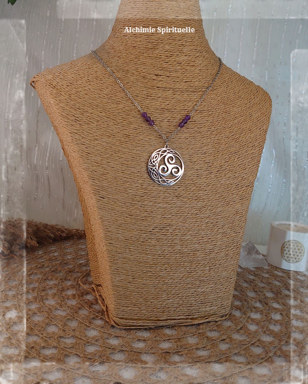 Collier Lune Triskel