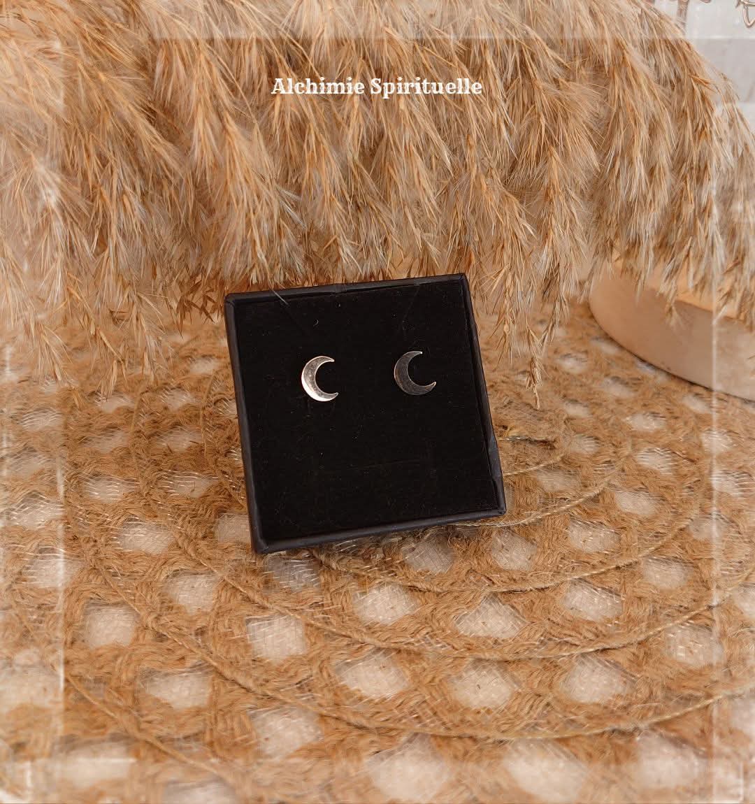 Boucles d'oreilles Lune