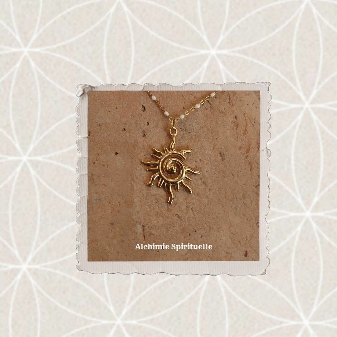 Collier Soleil en Spirale