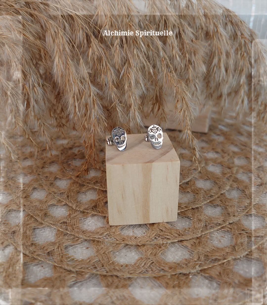 Boucles d'oreilles Tête de mort 