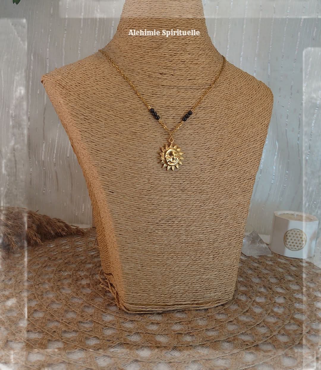 Collier Soleil Lune