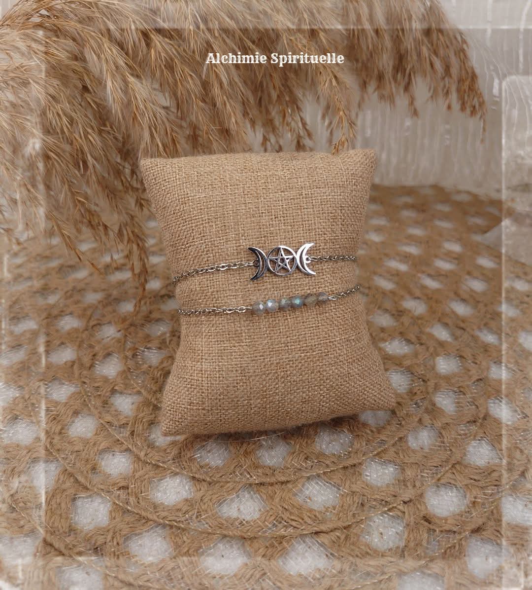 Bracelet duo Triple Lune 